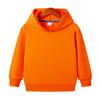 New Spring and Autumn Children's Hooded Pure Cotton Solid Color Sweat