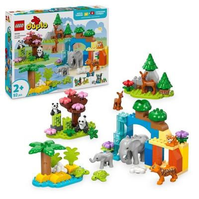 LEGO DUPLO Min stad 10446 Vilda djurfamiljer 3-i-1 - Lärleksaker med djur