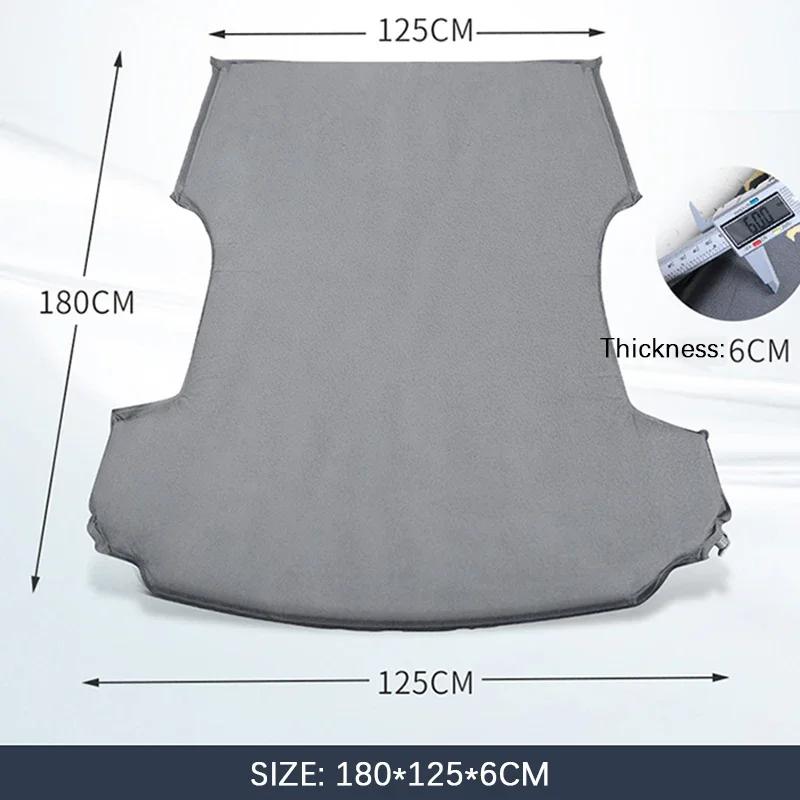 Outdoor Camping Inflatable Special Suede Fabric Car Travel Bed for Tesla Model 3 Y Portable Air Pump 2 Pillows Car Accessories