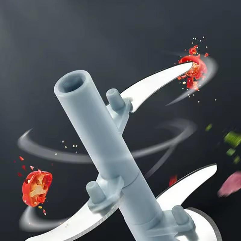 Multifunctional Garlic Chopper & Press Set - 500/900ML Manual Meat Mincer + Vegetable Onion Cutter | Kitchen Cooking Accessories