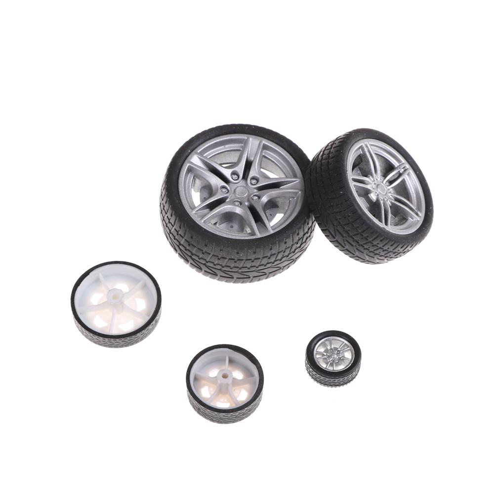 4Pcs Rubber Tire Wheel Rc Model Toy Car Accessories Dia16Mm 22Mm 26Mm 38Mm 48Mm