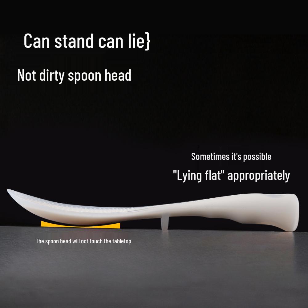 Silicone Stand-Up Rice Spoon - Heat Resistant, Non-Stick, Baby Food & Household Utensil