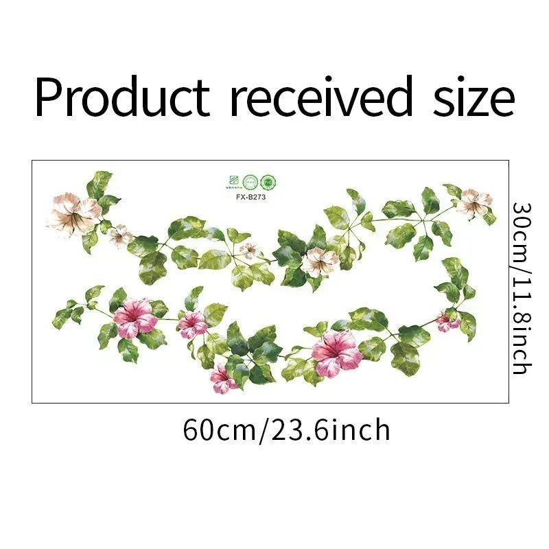 

Зеленый лист, цветок, виноградная лоза, настенная наклейка, спальня, гостиная, украшения, настенные наклейки для шкафа, украшения обоев A