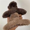 Winter Faux Fur Hair Claw For Women Girls Acrylic Crab Barrette Hairpin Furry Headwear Hair Claw Clip Fashion Hair Accessories