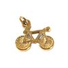 Doppelseitige 18K Gold Fahrrad Anhänger Halskette, Personalisierter Edelstahl Schmuck