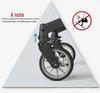 Multifunctional Lightweight Foldable Baby Stroller with Bassinet and Two-Way Car Seat Compatibility