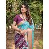 Pure Silk Digital Printed Saree, Exuding Regal Charm With Its Rich Pallu And Intricate Brocade Blouse