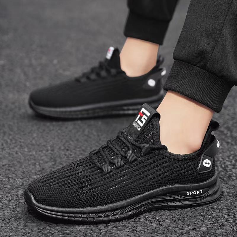 Scarpe da uomo traspiranti sottili scarpe sportive giovanili da corsa casual in rete scarpe cave tessute a mosca scarpe da uomo