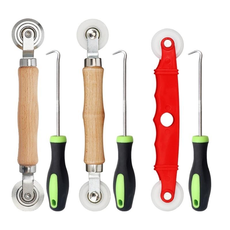 Screen Spline Tool Spline Roller Screen Repair Tool with Remove Hook Professional Rolling Tool for Window Easy to Use
