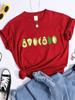 Peeled Avocado Cartoons Printed Womens Tshirts Street Breathable Crop Top Personality Cool Tee Shirt Casual Summer T-Shirt Women