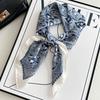 70x70cm Fashion Headbands Hijab Scarf For Women Paisley Print Neckerchief Silk Satin Bandana Head Tie Scarves Female Hairband