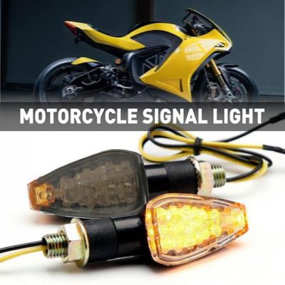 LED Signals Motorcycle Turn Blinker Light Indicator Amber Universal 12V
