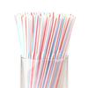 Set of 100 Colorful Bendable Plastic Straws Throwaway Straws Durable Drinking Straws Plastic Material for All Occasion