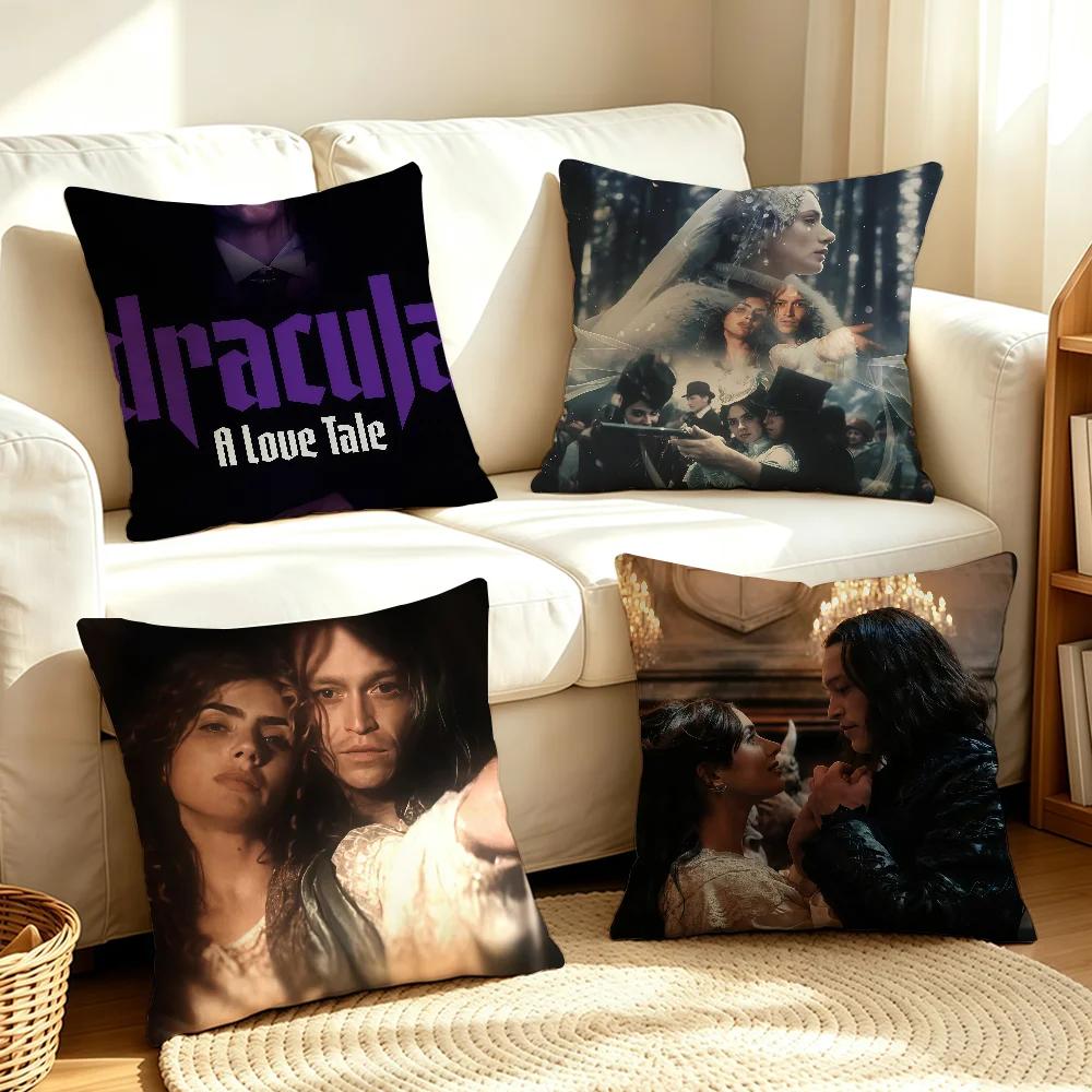 Movie DDracula a Love TTale cushion cover Soft Smooth Hidden Zipper Washable Decorative Couch Office Housewarming Gift