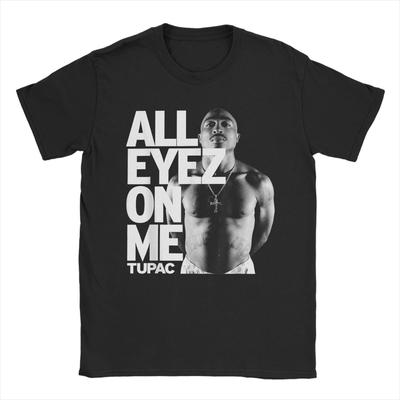 Tupac 2pac All Eyez Hudební Tričko Pánské Dámské Bavlna Bláznivé Tričko O Krk Hip Hop Tričko Krátký Rukáv Oblečení Nápad na Dárek