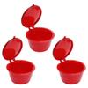 Reusable Coffee Capsule Filter Spoon Brush Kit Fit for DOLCE GUSTO Coffee Machine(Red 3 Capsules1