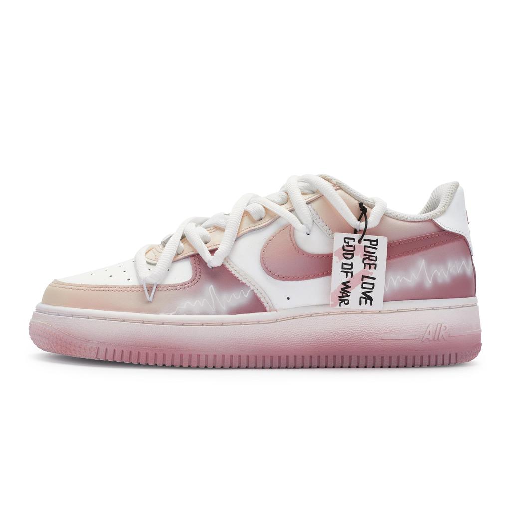 Nike Air Force 1 Low Slip Resistant Low top Skateboard Shoes Women's White Pink DH2920-111(Team80-)