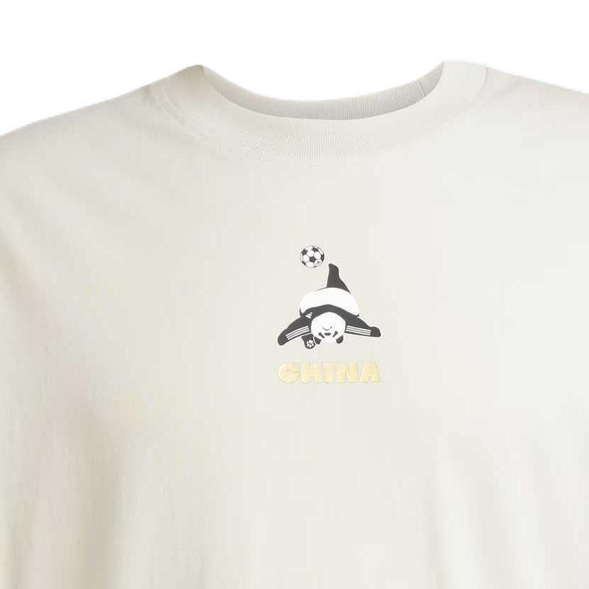 Adidas Panda Goal T Logo Print Sports Casual Crew Neck Short Sleeve T-Shirt Unisex Tops Miracle-Bauxite-Brown JZ3271