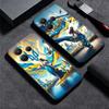 Blue Yellow Ukrainian Girl Soft Phone Case for Xiaomi Redmi Note 12 13 14 15 Pro Plus 11 12S 11S 11T 10 4G Black Cover Back Shel