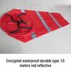 1.5m bright red, reinforced & thickened