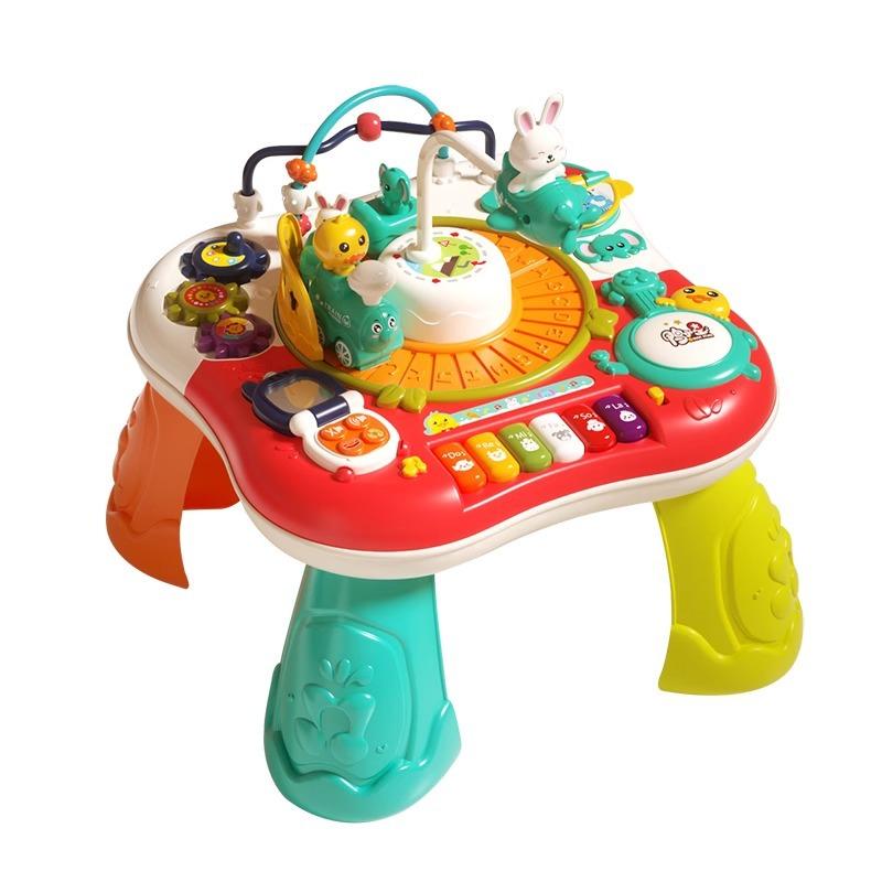 

Ігровий стіл для раннього розвитку для маленьких дітей, багатофункціональний пазл, дитячий навчальний іграшковий стіл для малюків, 6 місяців, 2 хлопчики, 1-3 роки 1Kg