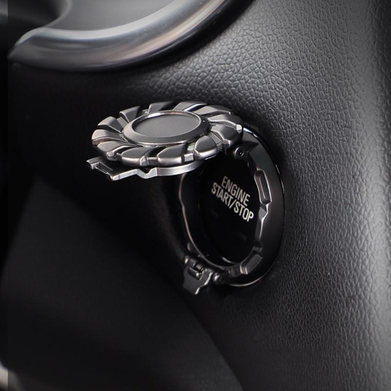 Decorative Engine Start Stop Button Covers Shield Night Glow Easy to Install Add Unique Touch to Car Interior