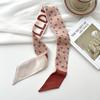New luxury Brand Model Small Silk Scarf Women Hair Band Bag Handbag Handle Ribbon Scarf Band Neck Scarves Neckerchief