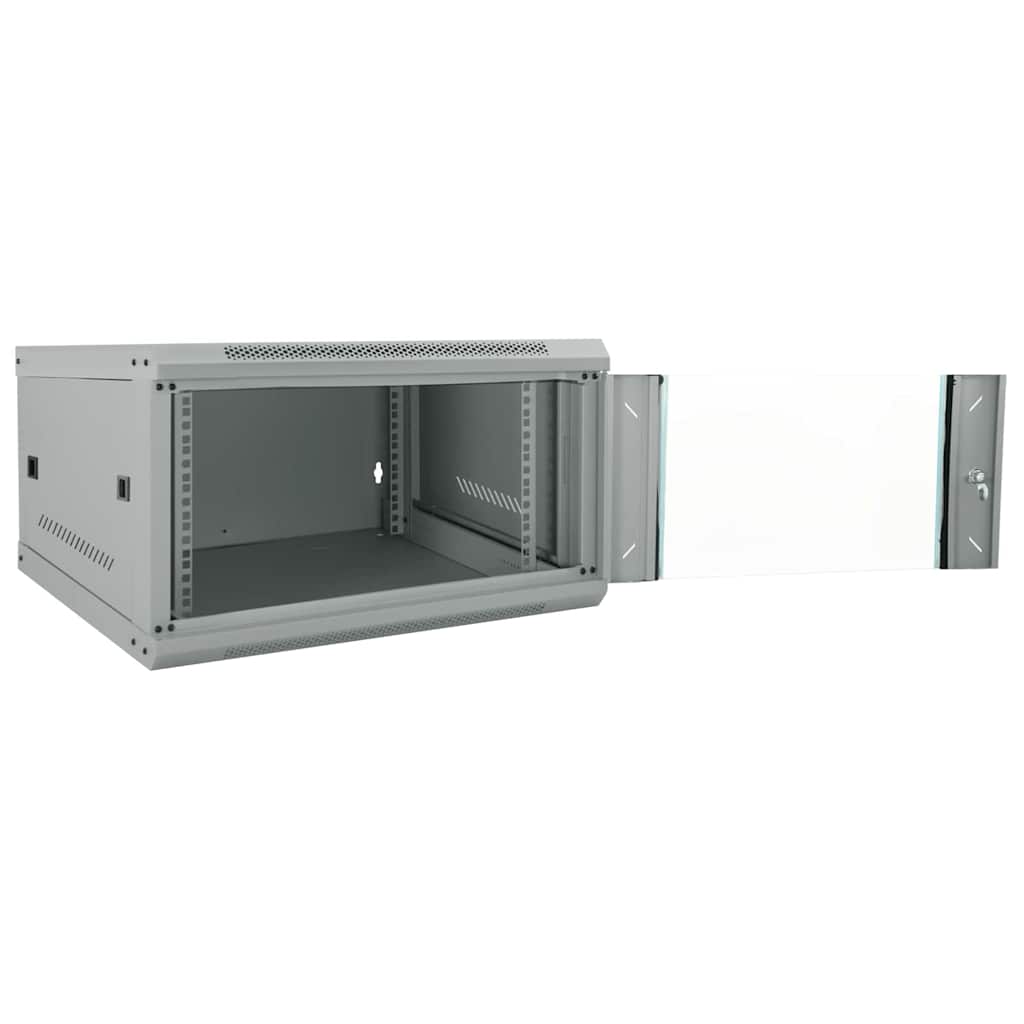 Network Cabinet with Storage Gray 53 x 60 x 30 cm Steel