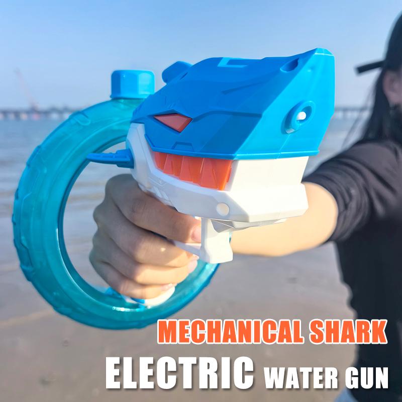 

Summer Water Guns Gaming Toy Fully Automatic Continuous Fire Watergun Shark Electric Water Gun Large Capacity Water Spray Gun