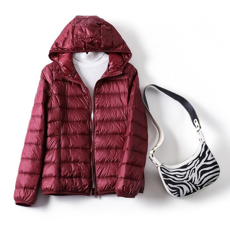 Anti-season Light Down Jacket Women's 2025 New Short White Duck Down Fashion Autumn and Winter Large Size Light Hooded Jacket