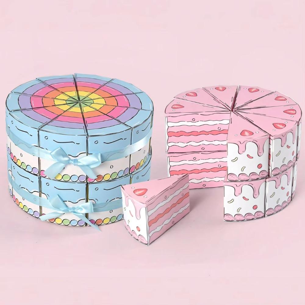 10PCS Cartoon Party Gift Packing Box Paper Candy Box Eco-friendly Birthday Party Favor Box  Kids