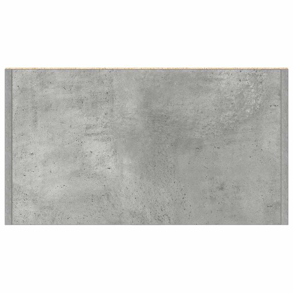 Bathroom Cabinet Concrete Grey 60 x 33 x 80 cm Wood Based Panel