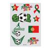 Glow Soccer Tattoos, Waterproof Temporary Freckle Stickers, Football Fan Body Art for Game Day, Night Party Makeup