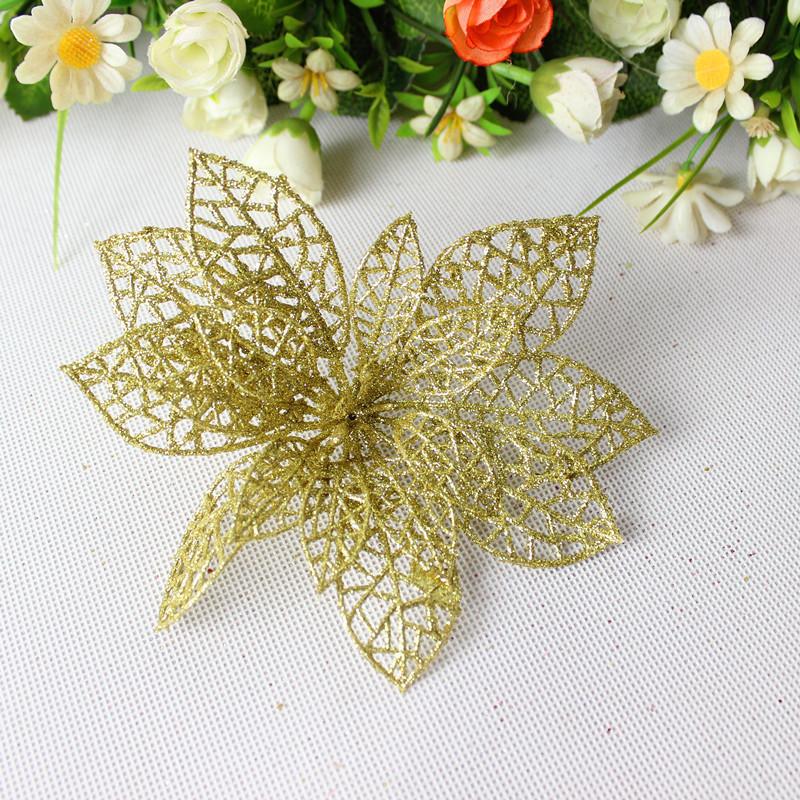 14cm Stylish Faux Christmas Flower Decorations For Wreaths Trees And Festive Events