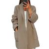 Cardigan de Tricô Grosso com Decote V e Bolsos Feminino - Coleção Outono/Inverno 2024