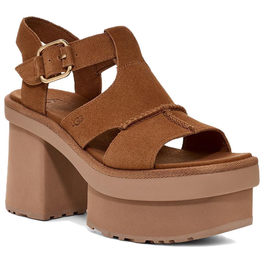 UGG New Heights Fashionable One Strap Sandals Women Sandals Brown 1167478-CHE