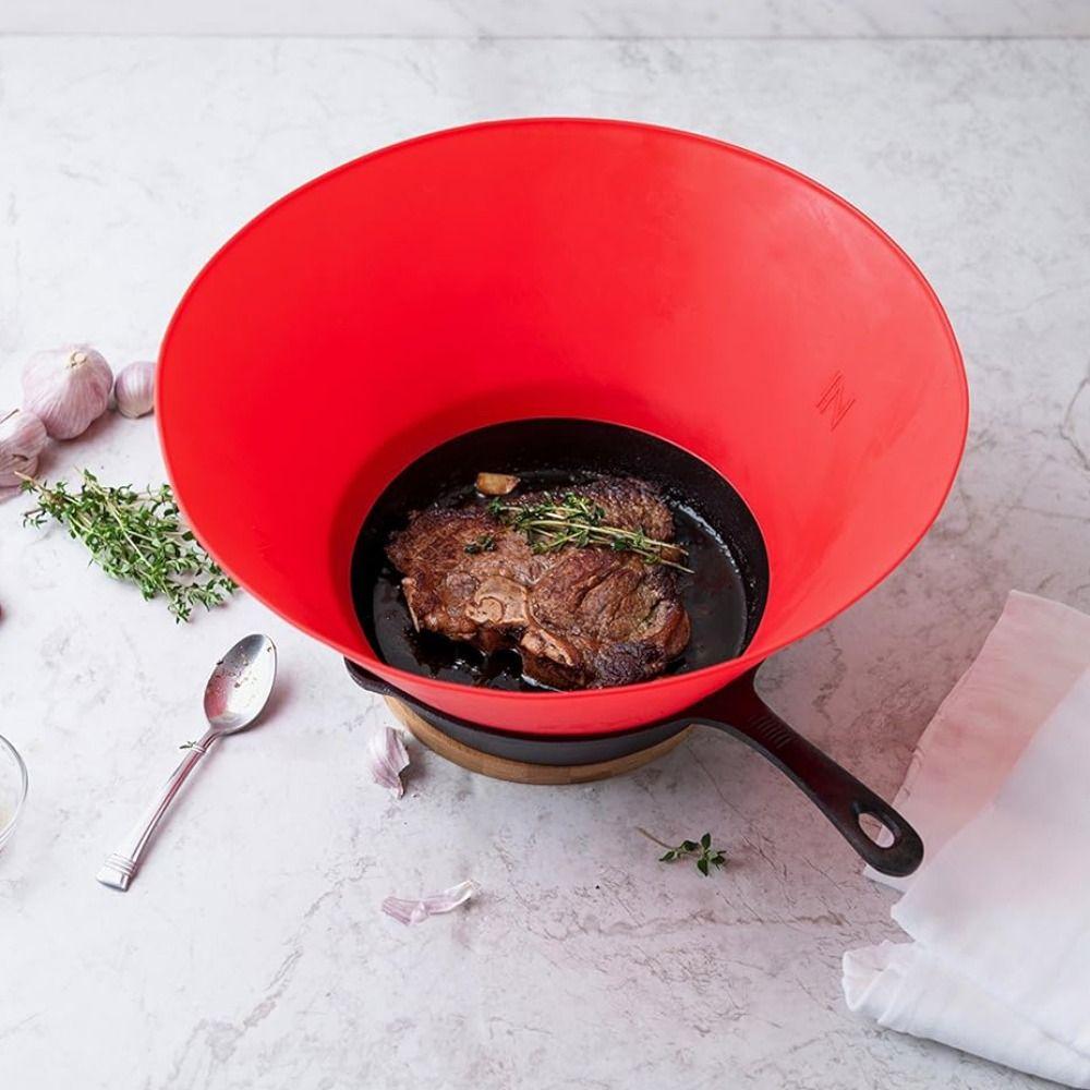 Heat-resistant Oil Splatter Cover Folding Splash Pot Lid Kitchen Newbie