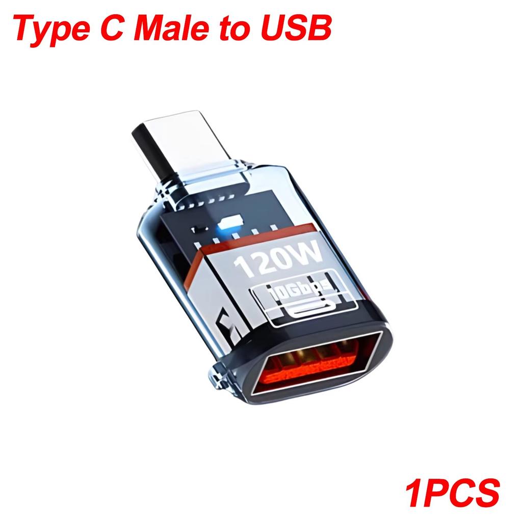OTG USB C Female To USB A Male Adapter Converter High Speed Transfer for IPhone 16 15 IPad Tablet for Samsung Galaxy Android