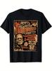 Camiseta Halloween para Fã de Filme de Terror Monstro Punk Rock Vintage Múmia, peso 220g.