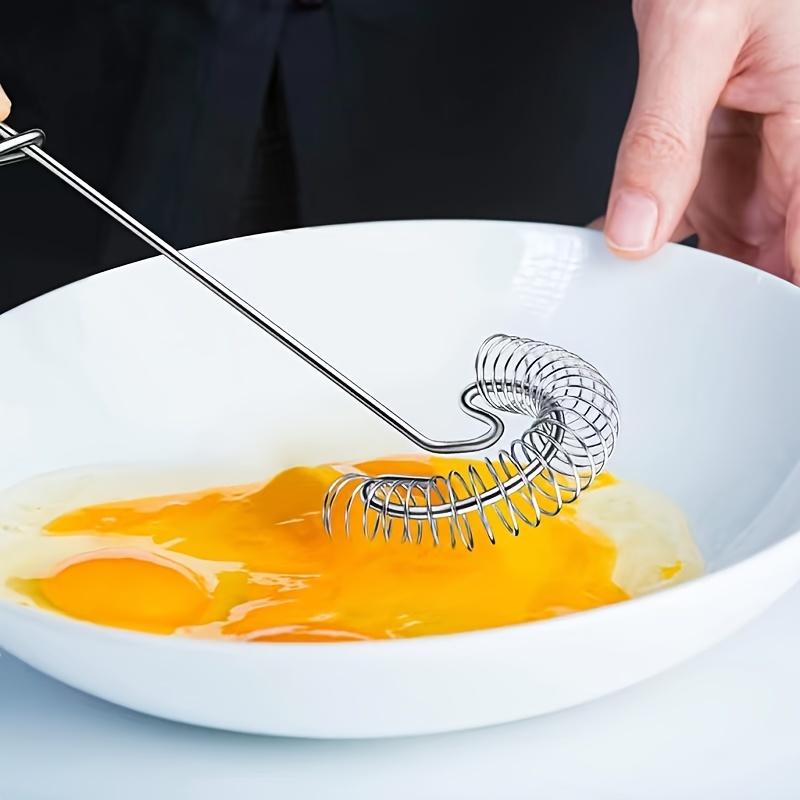 Stainless Steel Spring Egg Beater Sauce Blender Mini Whisk Milk Frother Foamer Creative Cooking Tools Cooking Accessories