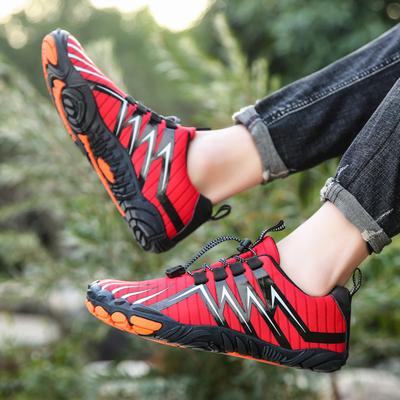 Thickened Creek Walking Shoes Parent-child Outdoor Five-finger Barefoot Shoes Barefoot Shoes Mountaineering Non-slip Hiking Shoes Men's Cycling Shoes