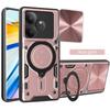 Para Realme GT6 GT 6T Neo 6 Neo6 SE Funda Protectora de Lente Deslizante para Teléfono Para Realme GT Neo6SE Armor Soporte Magnético Anillo Cubierta Trasera