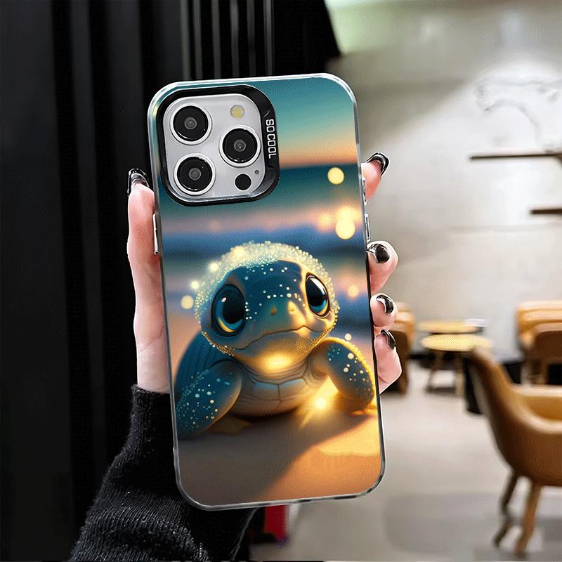 Cartoon Ocean Sea Turtle Shockproof Phone Case for iPhone 17 Air 16 16E 15 Pro Max 14 Plus 13 Mini 12 Back Cover Anti Fall Funda