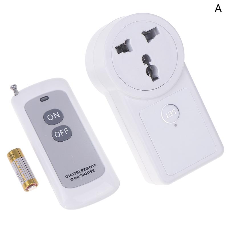

Eu 433 МГц Бездротовий Перемикач Дистанційного Керування Ac220V-240A 10A Німецька Розумна Розетка Та RF Універсальна Вилка з Електричними Розетками