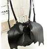 Zaino in Pizzo Trendy ad Ali di Pipistrello Rucksack in PU Daypack Gotico per Shopping e Appuntamenti