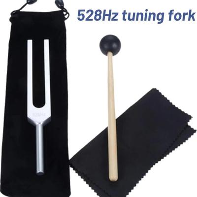 528Hz Bio-Akustische Stimmgabel Ergonomischer Ohrreiniger und Vibrationswerkzeug für Meditation