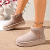 Fashion Thick Plush Platform Snow Boots Women Winter Keep Warm Cotton Shoes Suede Cpomfortable  Ankle Botas Padded Shoes for Women