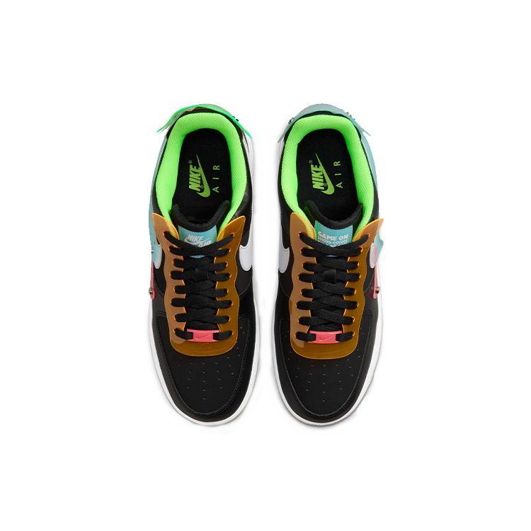 Nike Air Force 1 07 LV8 Have a Good Game Herren-Sneaker Schwarz Weiß-Weiß Green-Strike DO7085-011