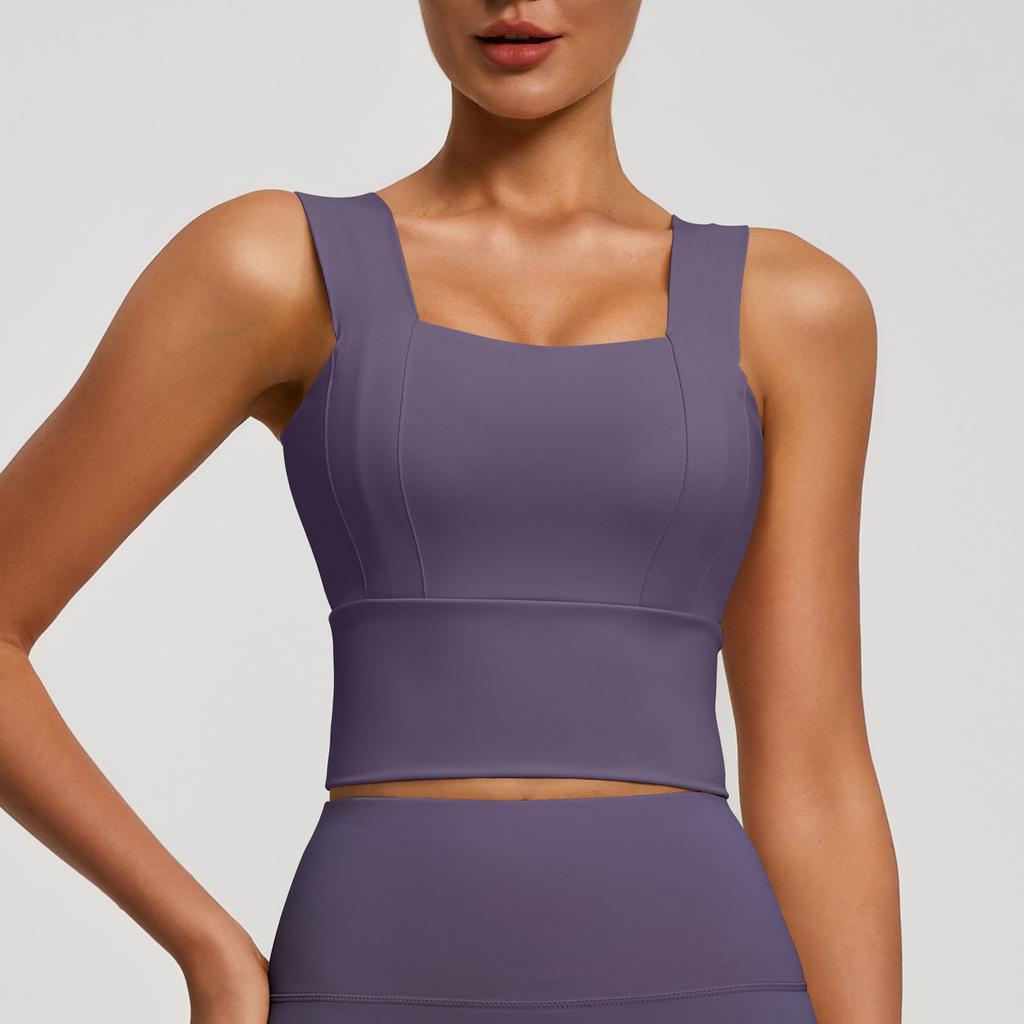 Reggiseno Sportivo con Spalline Larghe Schiena Bella Antiurto Anti-Caduta per Corsa Fitness Push Up