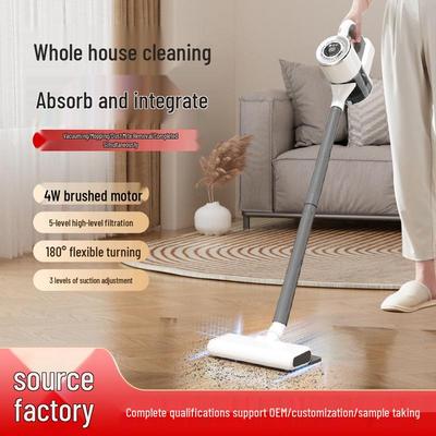 High-Suction Cordless Vacuum Cleaner with Mute Wash & Mop Function